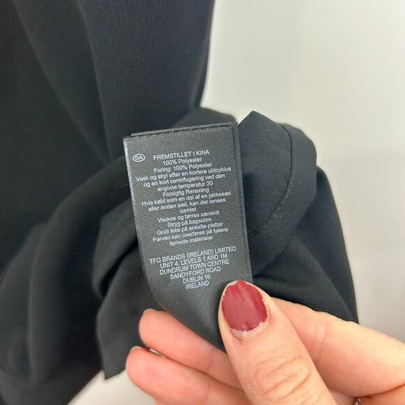 $325 Hobbs Neutral Black Minimalist Sleeveless Sheath Mini Dress 6 - Picture 8 of 8